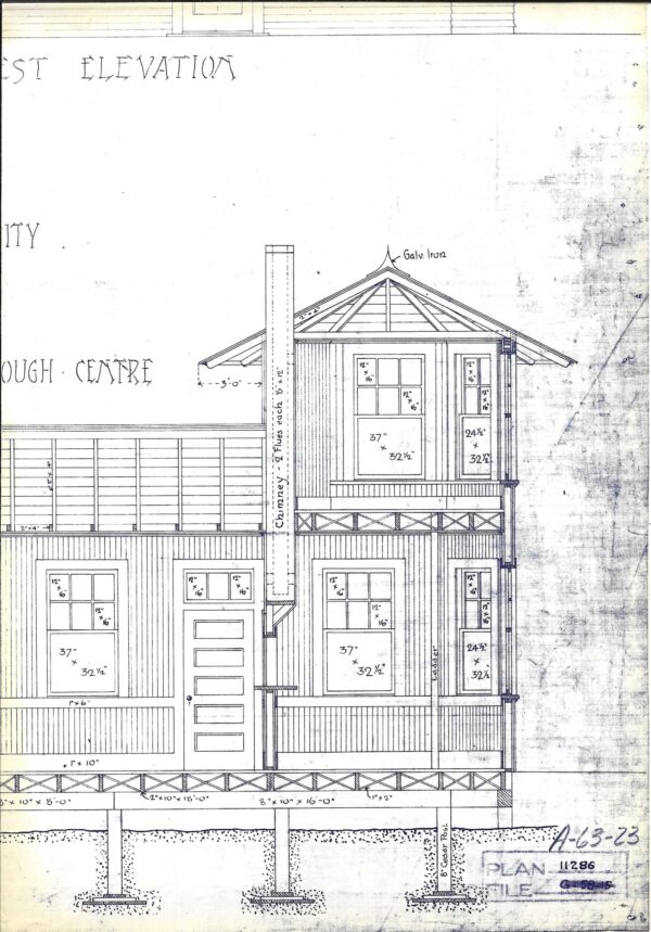 WC Junction City Depot Plans (Original Building)(BP-10)