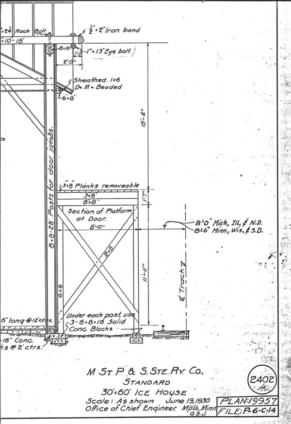 Soo Line Ice House Plans (BP-14)