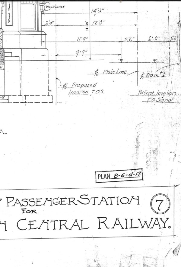 WC Stanley / Marshfield Depot Plans (BP-30)