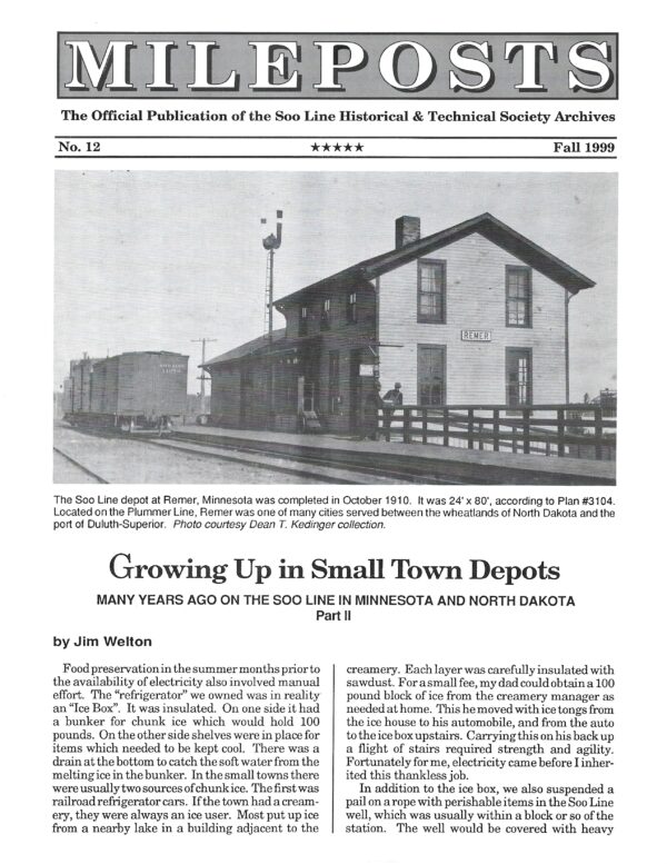 Mileposts No. 12 Fall 1999