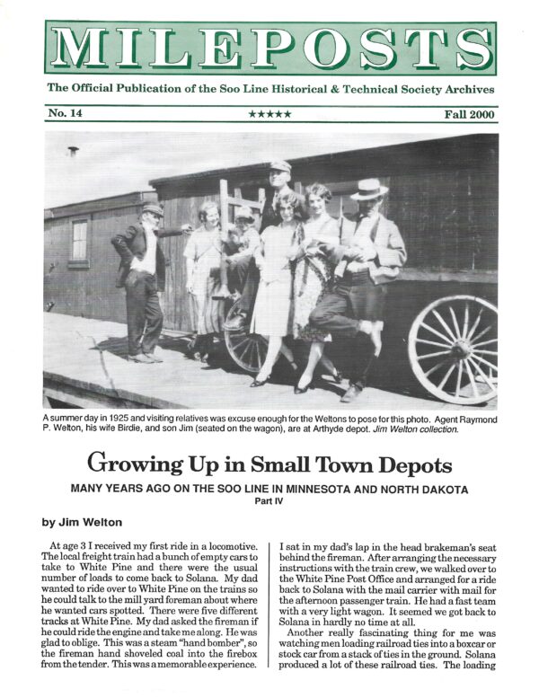 Mileposts No. 14 Fall 2000