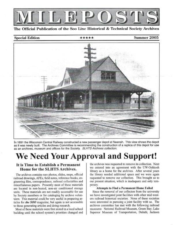 Mileposts Special Edition Summer 2005