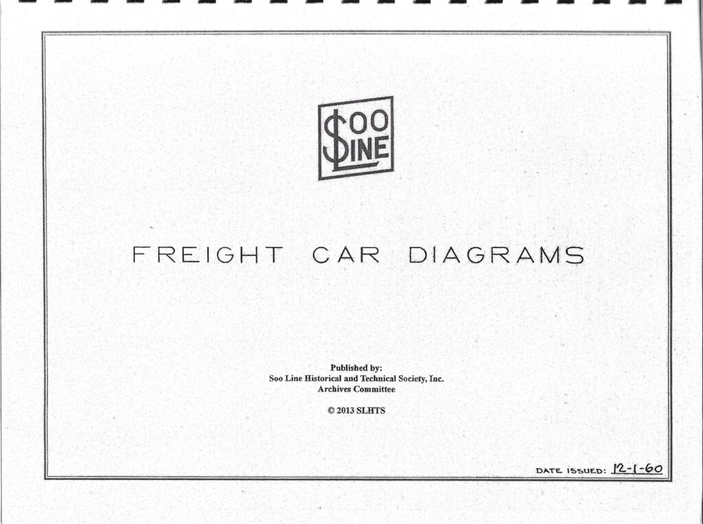 SOO/W.C. 1211960 Freight Car Diagram Book The Soo Line Historical and Technical Society