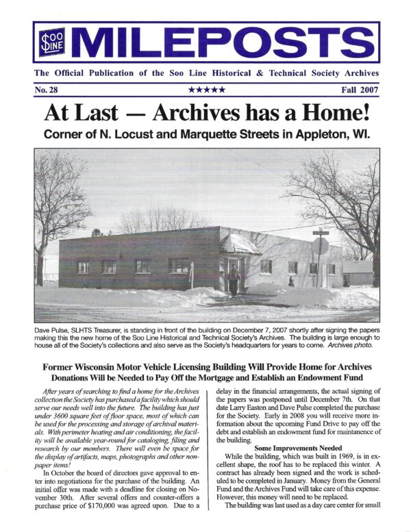 Mileposts No. 28 Fall 2007
