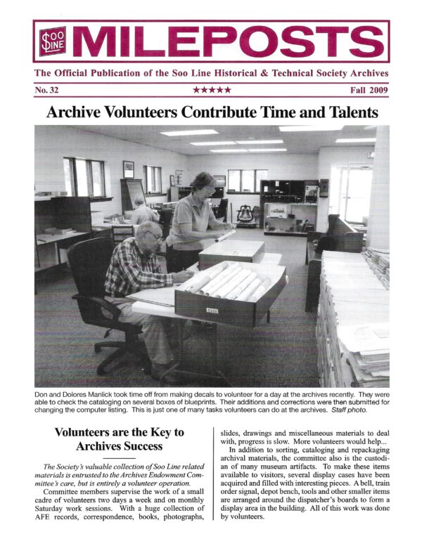 Mileposts No. 32 Fall 2009