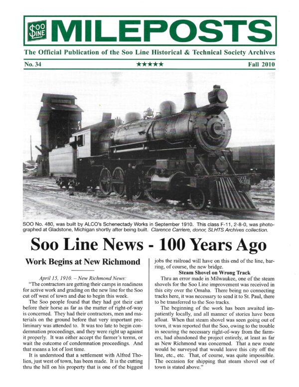 Mileposts No. 34 Fall 2010