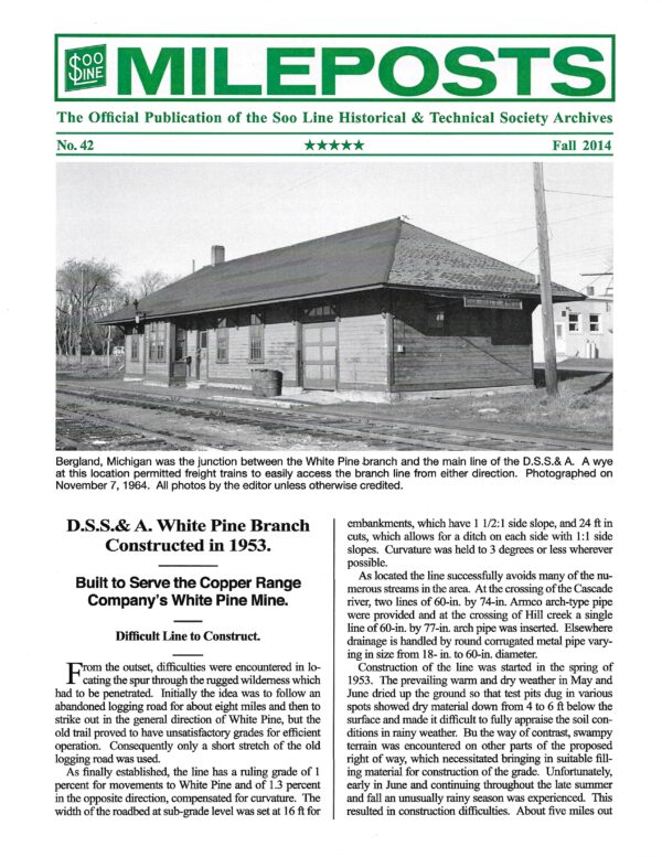 Mileposts No. 42 Fall 2014