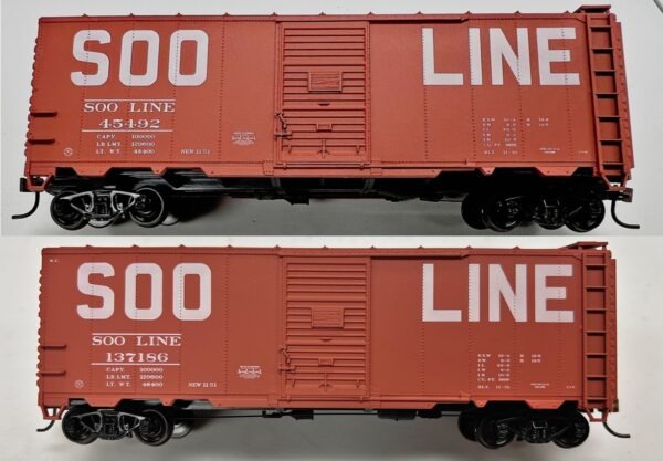 2017 Soo Line & Wisconsin Central 1951 Fond du Lac Billboard 40' Box Cars # 45492 & # 137186, 2-Pack