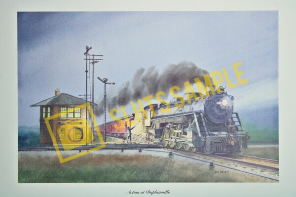 "Action at DuPlainville" Print by Gil Reid, 16" x 22"